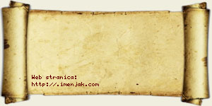 Hana Vujošević vizit kartica